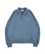 【#Re:room】LOGO EMBROIDERY SWEAT BIG POLO [REC731］