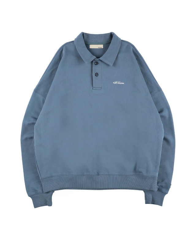 【#Re:room】LOGO EMBROIDERY SWEAT BIG POLO [REC731］