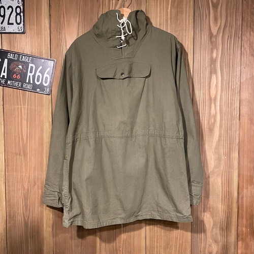 60s Bulgaria Army ブルガリア軍 アノラック パーカー ミリタリー ヴィンテージ ユーロ 山岳部隊 軍物 カーキ グリーン フーディ 70s