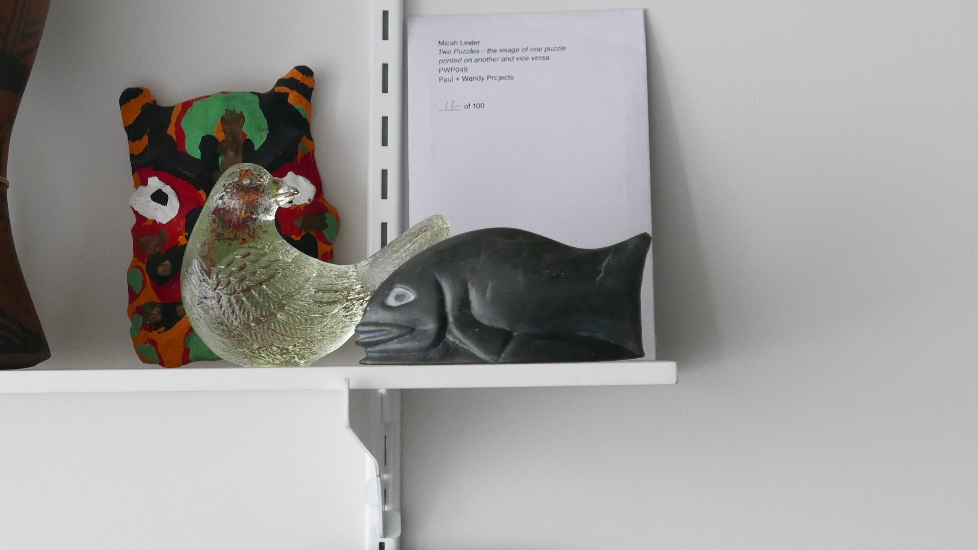 vintage inuit stone object " fish "