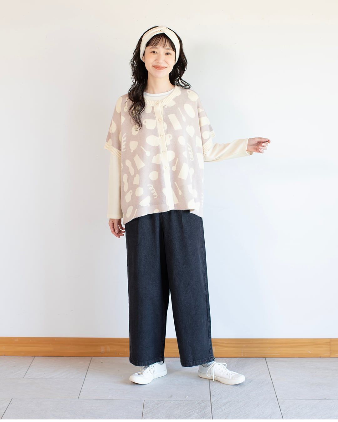 刺し子風刺繍入りストレートパンツ KIBP5672 | Keitto NORTHERNTRUCK