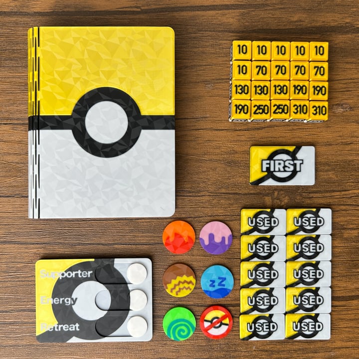 ポケカ ダメカンダイス(青) 6種20個&ケース付き | PAY ID