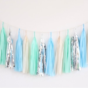 タッセルガーランドaqua