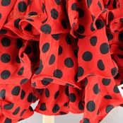 フラメンコ 衣装 ファルダ スカート 黒 赤 ボランテ フリル ドット 水玉 レッスン 練習着 ダンス パーティ 発表会 prima boutique プリマブティック ブラック系 レッド系 ステージ衣装 可愛い スカート おしゃれ 舞台用 衣装フェスティバル