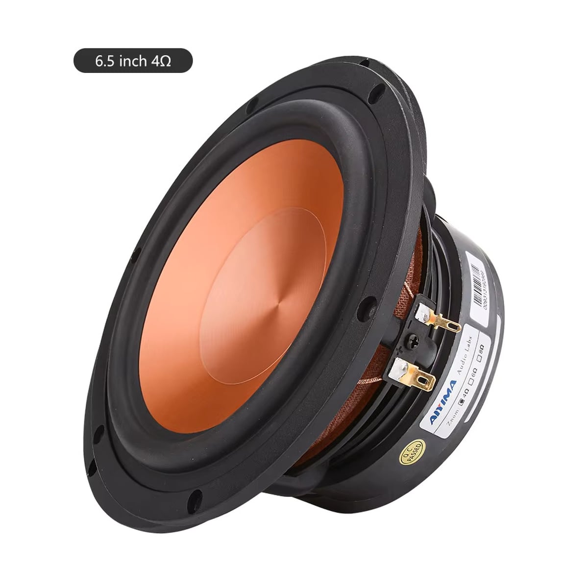 ウーファーユニット/ウーファー/ラウンドスピーカー スピーカーユニット 1個 6.5インチ 60W ウーファー 4オーム 8オーム