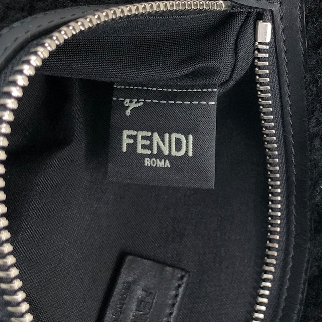FENDI フェンディ ハンドバッグ ブラック FFロゴ ボア 2WAY vintage ヴィンテージ オールド c34f5u