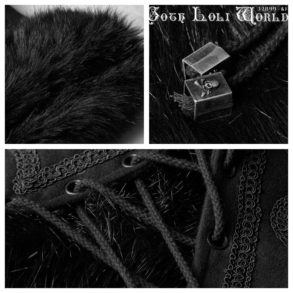 即納/送料無料】Y-803 PUNKRAVE ゴスロリ 魔法使い風フード付ロング