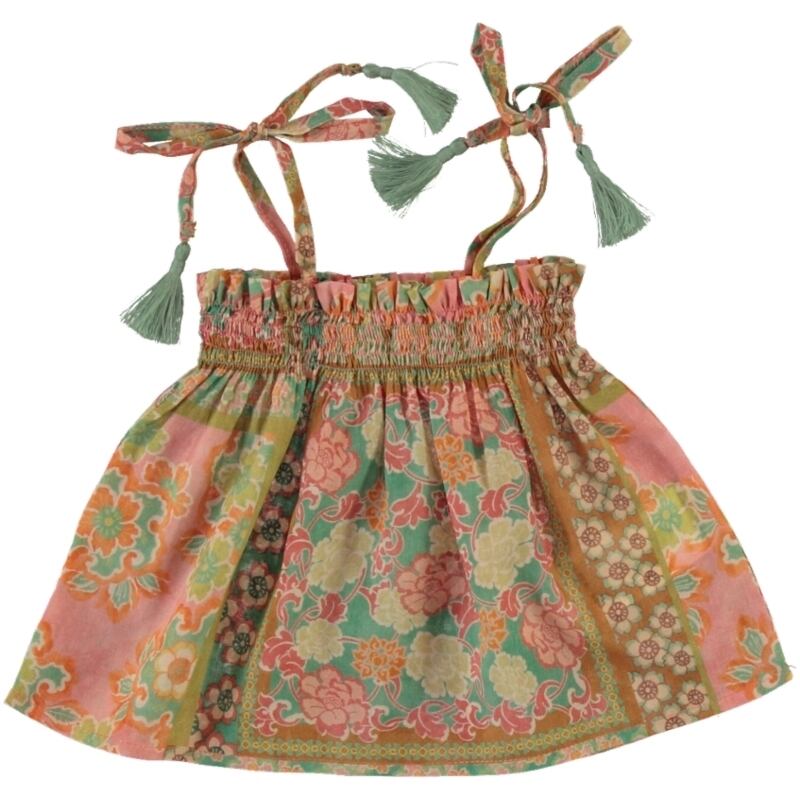 Bebe Organic 26SS 〉 Claire Baby Set / Floral Patchwork | 世界の