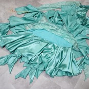 社交ダンス 衣装 ラテン ドレス ワンピース パーティ衣装 ミントグリーン 青緑 ブルー系 グリーン系 Leirena レイリーナ レース アシメ 刺繍 美しい デザイン 個性的 かわいい フォーマル ホビー ダンス フェスティバル イベント コスチューム 女性用 おしゃれ 上品 ラグジュアリー 発表会 パーティー用 練習着 フィット感 伸縮性あり 夏用