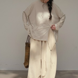 3色／スリットロングリボントップス ・8796