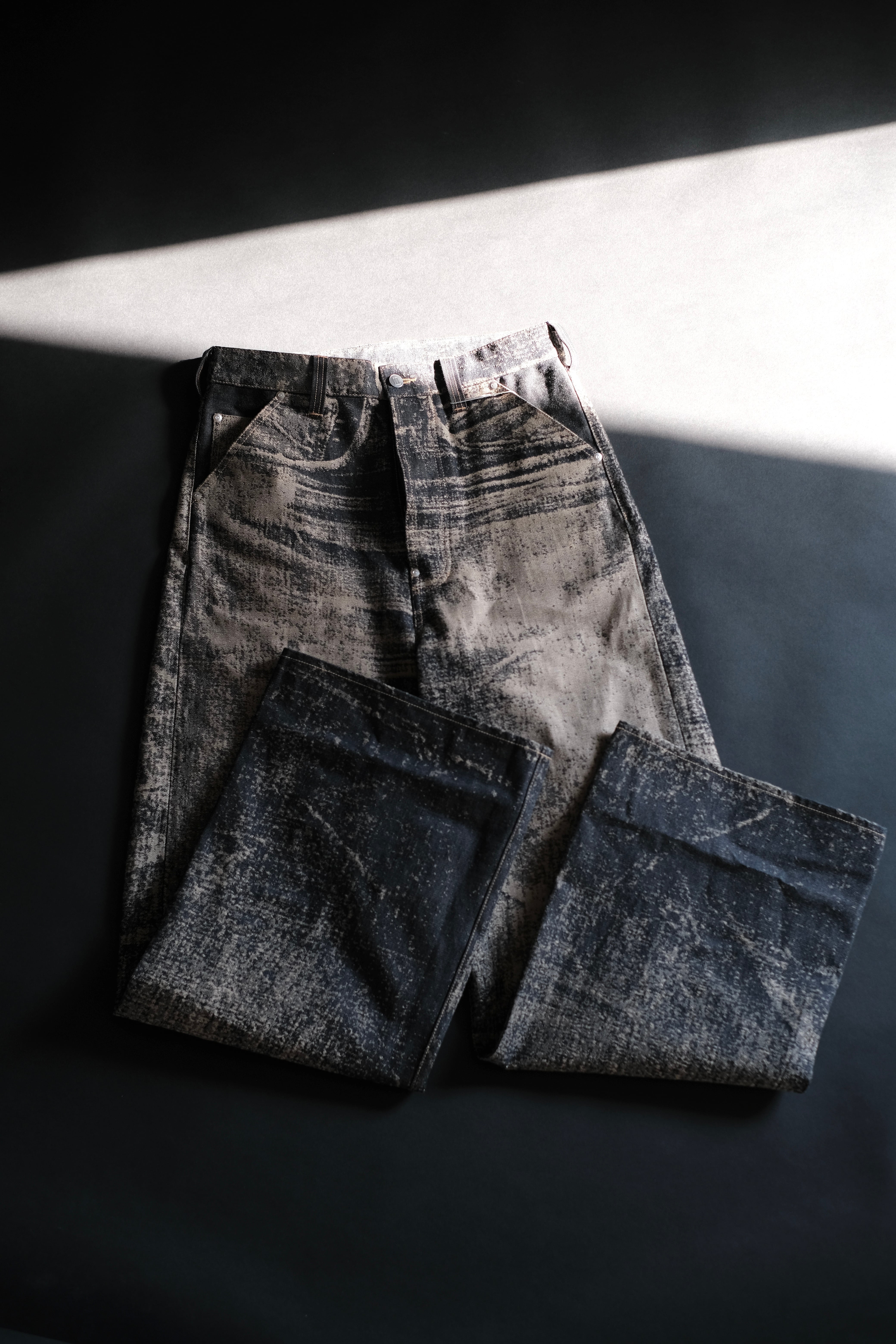 DAISUKE TANABE / x-ray jacuard denim trouser | LIVING