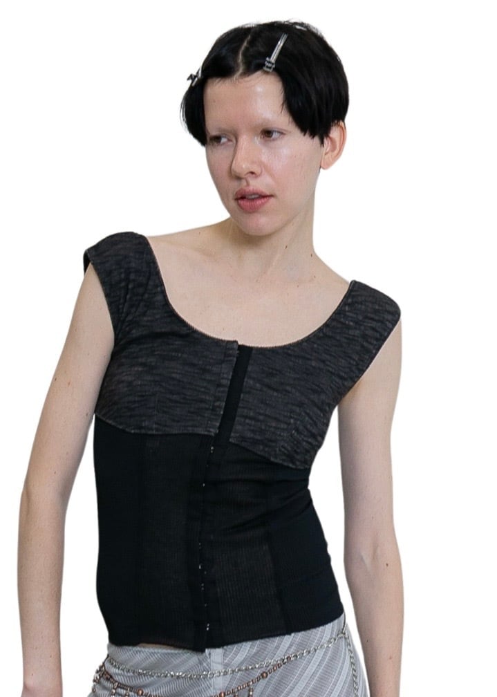 PERVERZE Hook-and-eye Jersey Top | AAR