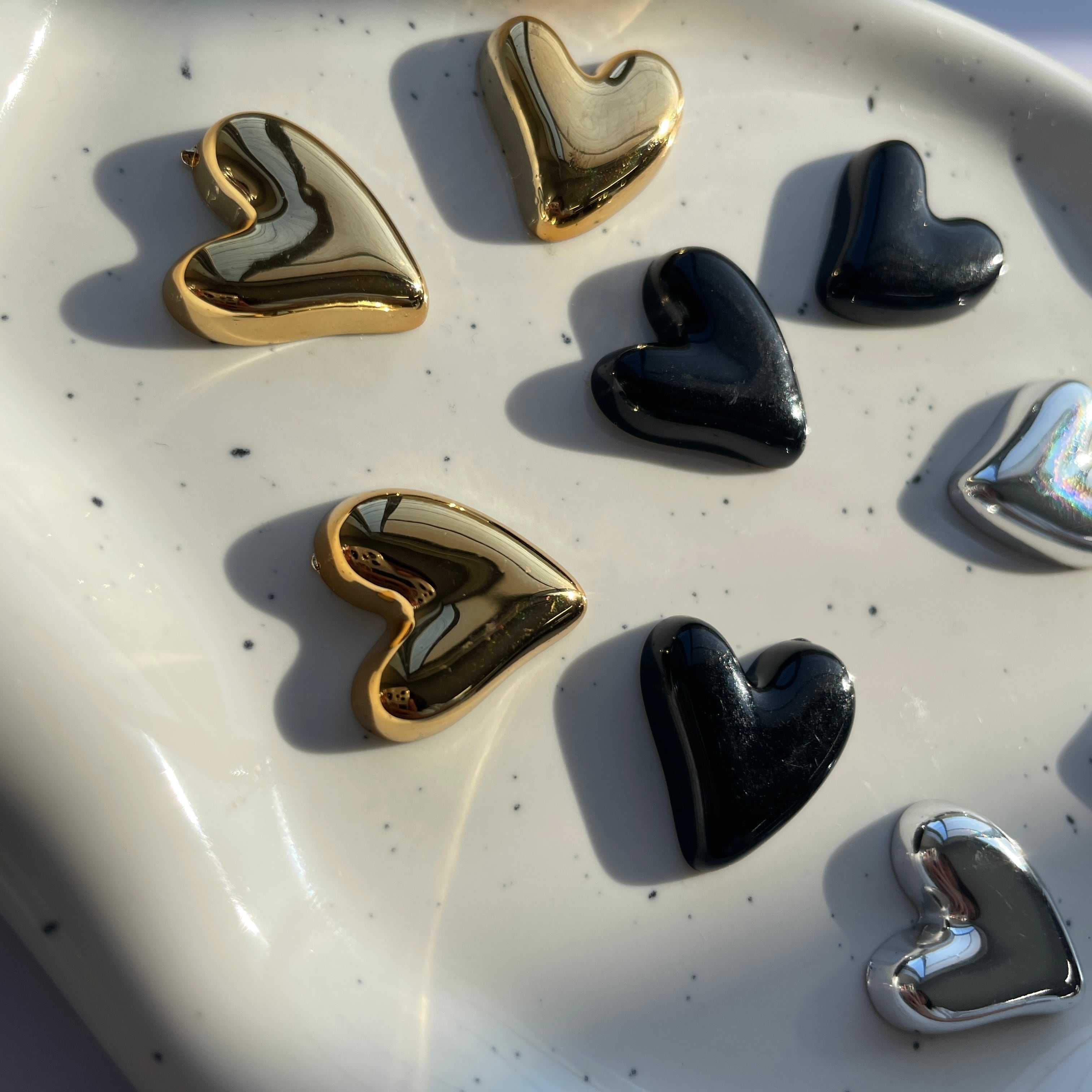 4pぷっくりハートカボションB017 | MASHERI partsshop