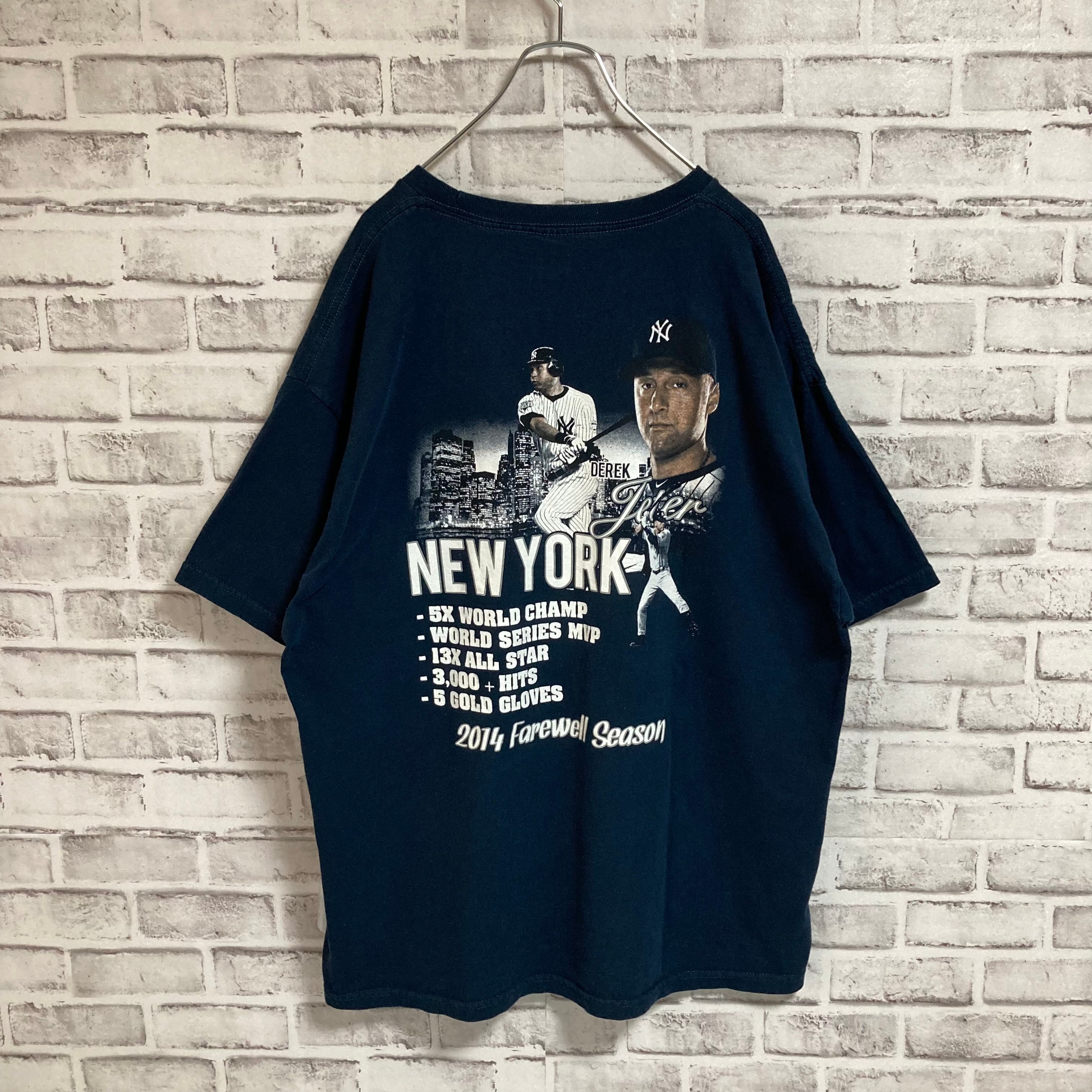 90s 00s Hanes　メジャーリーグ　MLB　ビッグプリント　Tシャツ