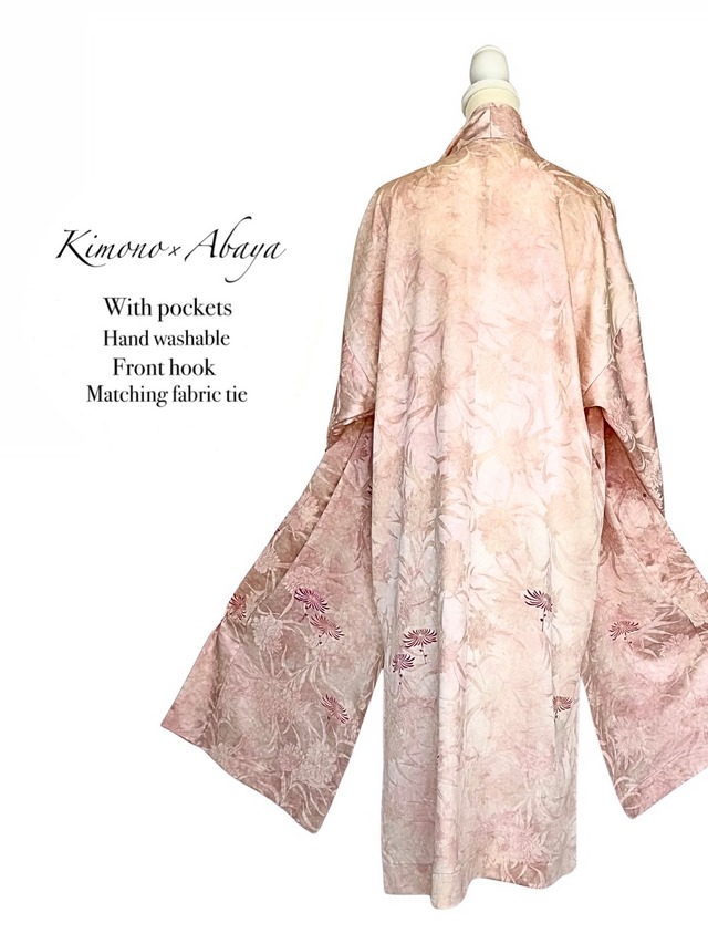 (Size:S/Kimono×Abaya)Peony pattern