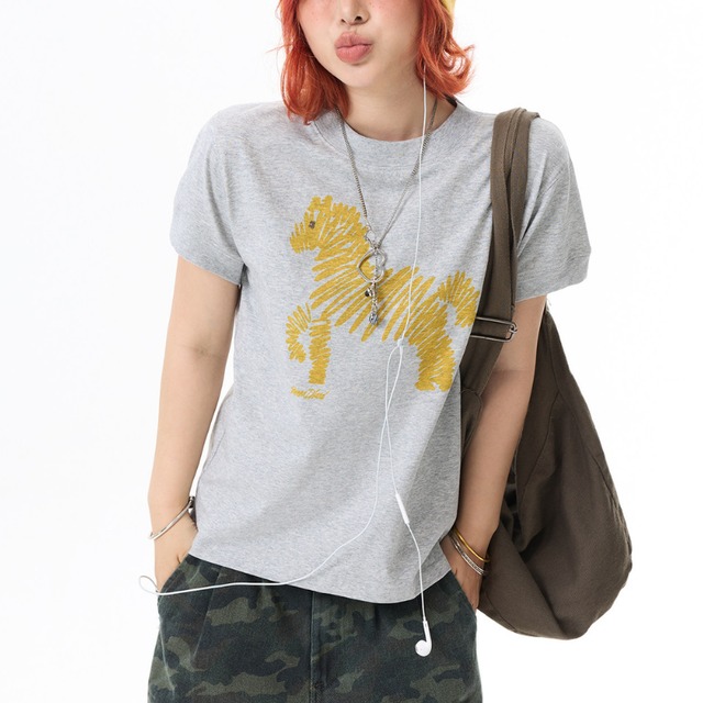 art horse short-sleeve tee　アートホース半袖ティー　J2051