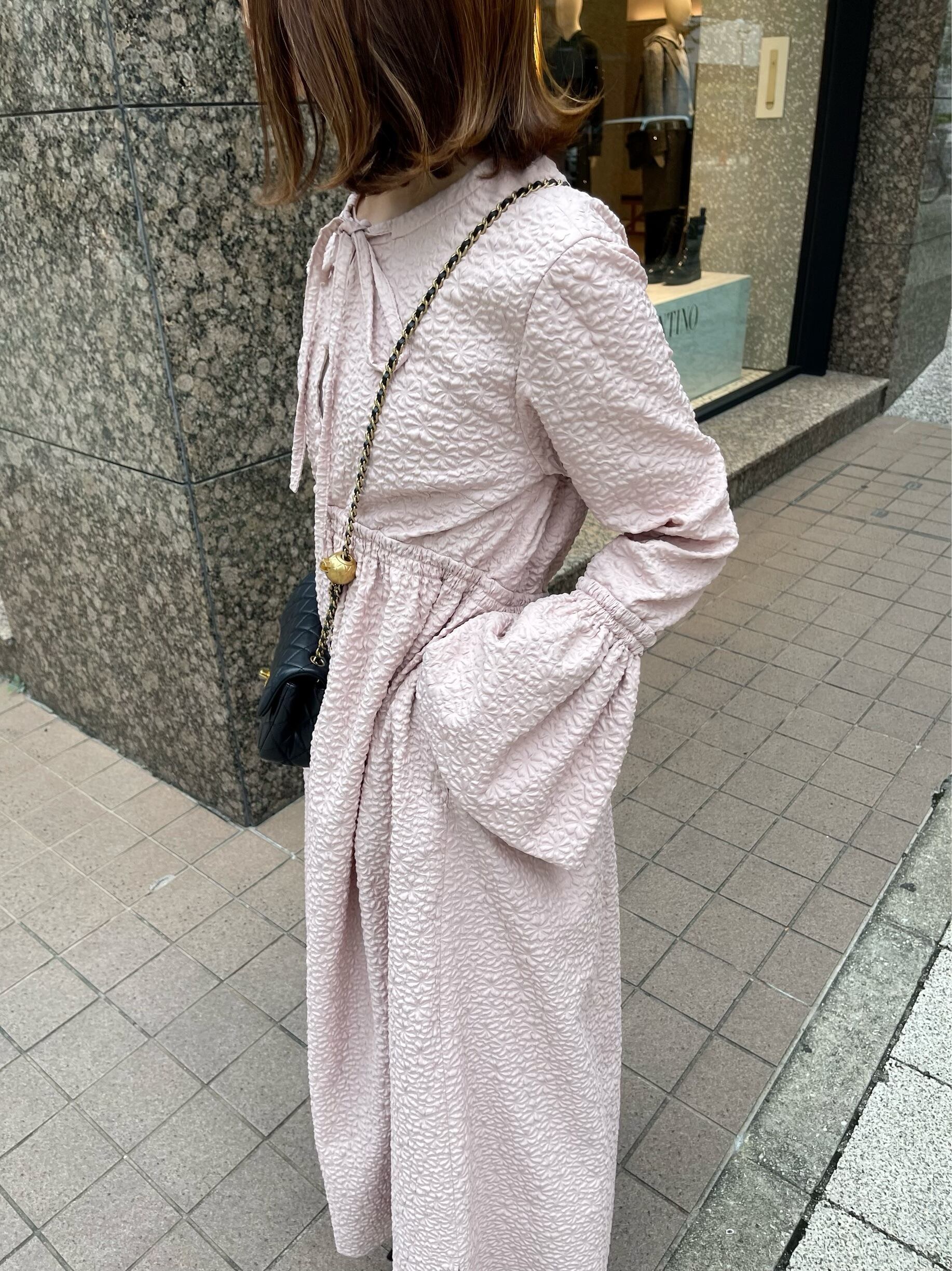 HYEO ヘヨン ツボミジレ アイボリー ワンピース ひざ丈ワンピース