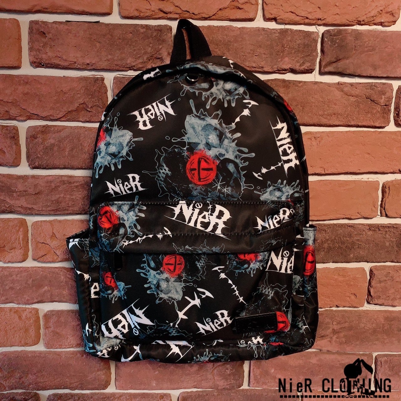 NieR 総柄BACKPACK【Monotone Diamond】リュック