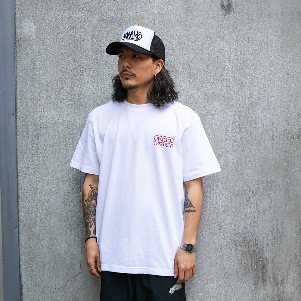 GREED13 強欲十三 T-shirt White | DOG HOUSE GARAGE