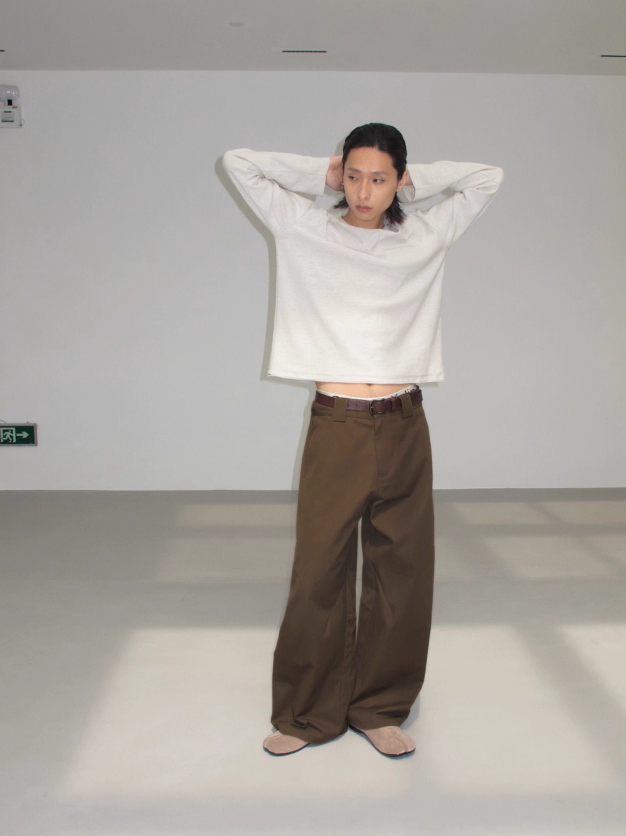 Yausye Washed Loose Straight Jeans