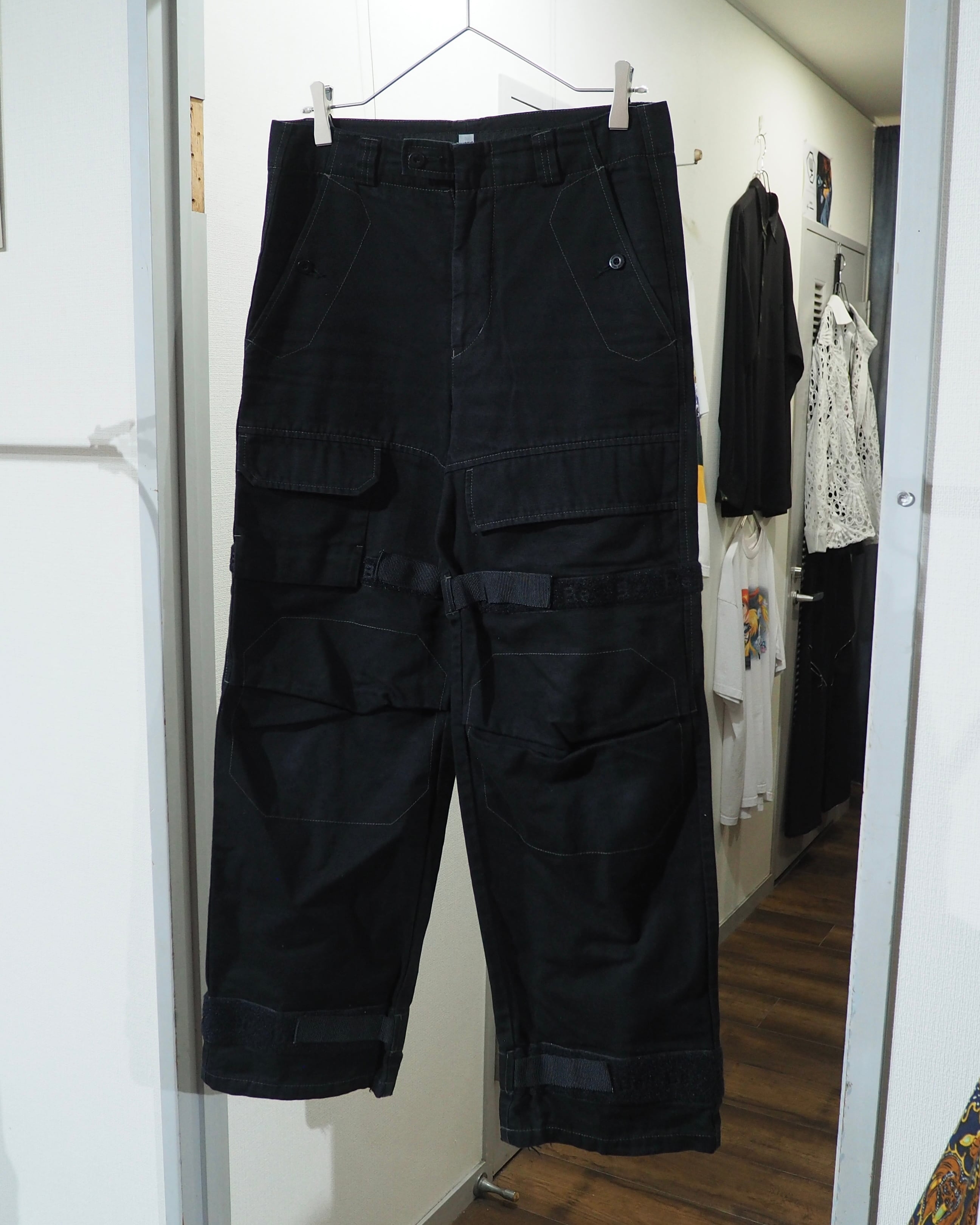 ” MARITHE + FRANCOIS GIRBAUD ” Black Shuttle Wide Cargo Pants