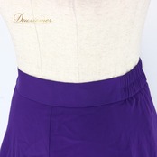 社交ダンス 衣装 スタンダード スカート レッスンウェア レディース Papillon 紫 パープル系 無地 シンプル 練習着 フォーマル 上品 バイオレット系 フレアスカート ラテン スタンダード兼用 ドレス ステージ衣装 おしゃれ 大人 きれいめ ふんわり 透け感風 羽織風 ペチコート風 ボリューム感 すそ広がり 後ろファスナー Mサイズ相当 パピヨン 日本製 ポリエステル 生地 ライトウェイト 舞台衣装 ダンス衣装 練習用 上質 伸縮性 きらきらなし