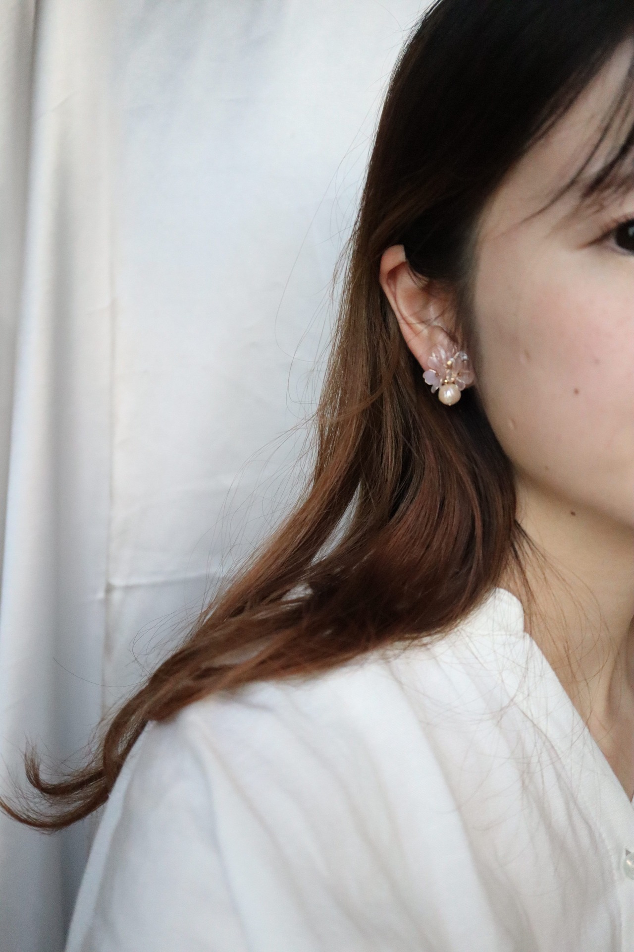 " 朝焼け（sakura）耳飾り”