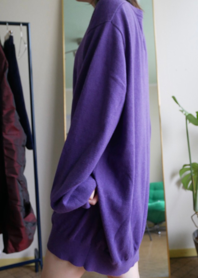 L.L.Bean Cotton Cashmere V-Neck Oversized Knit