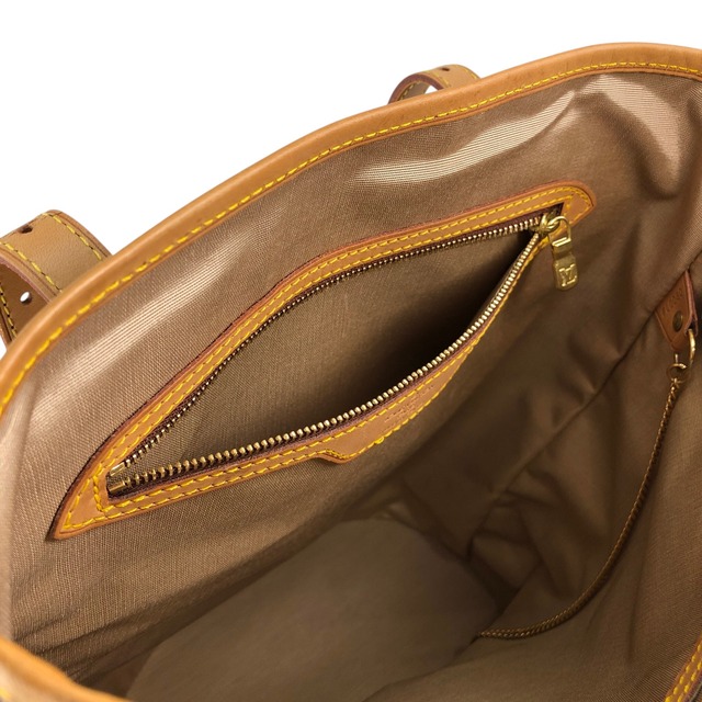 LOUIS VUITTON ルイヴィトン モノグラム トートバッグ ブラウン PVC レザー vintage ヴィンテージ オールド nh8c8s