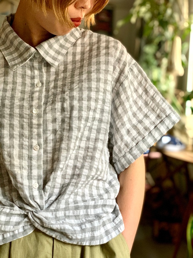 “s/s design shirts” “gingham check”