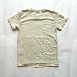 Logo Kids T-shirts ベージュ【キッズ】【衣類再生素材】