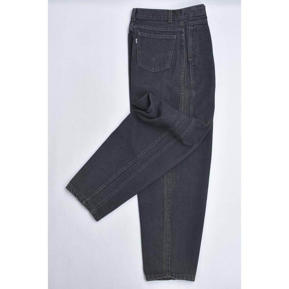 80s アメリカ製 Levi's misses リーバイス ブラックデニム 2タック