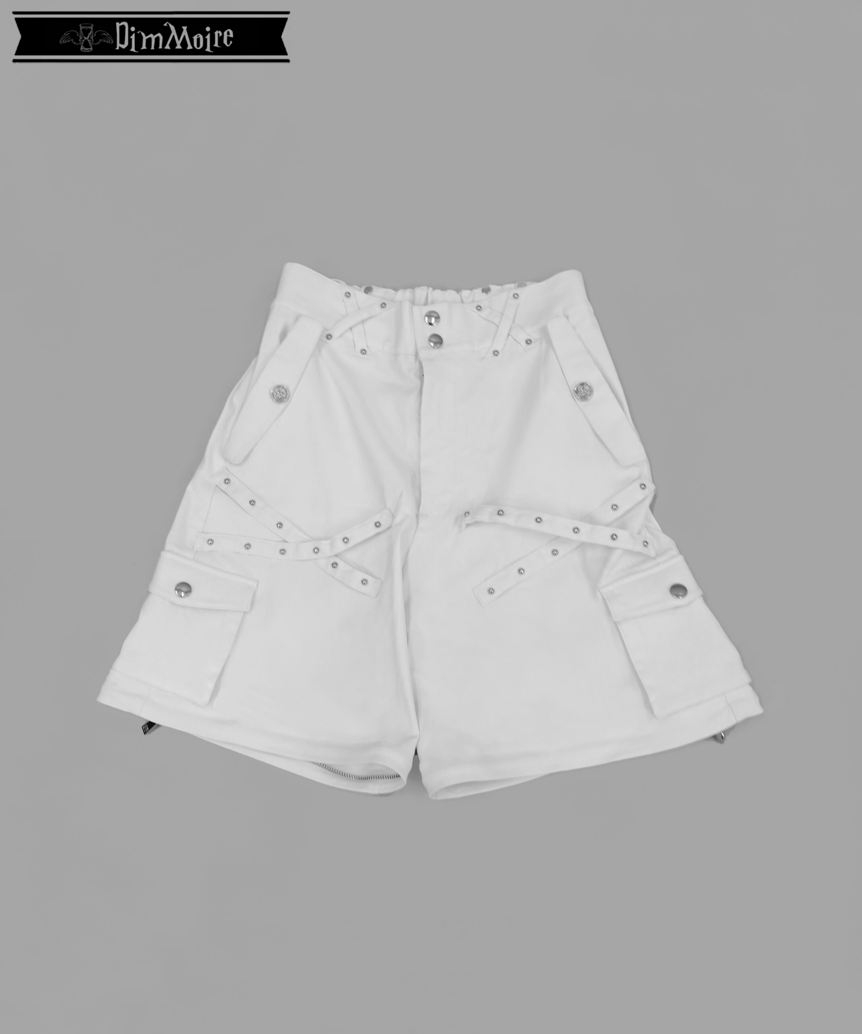 スタッズカーゴパンツ【White】 | DimMoire