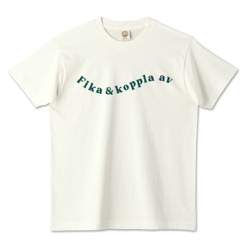 『Fika&Koppla av』オーガニックコットンTシャツ