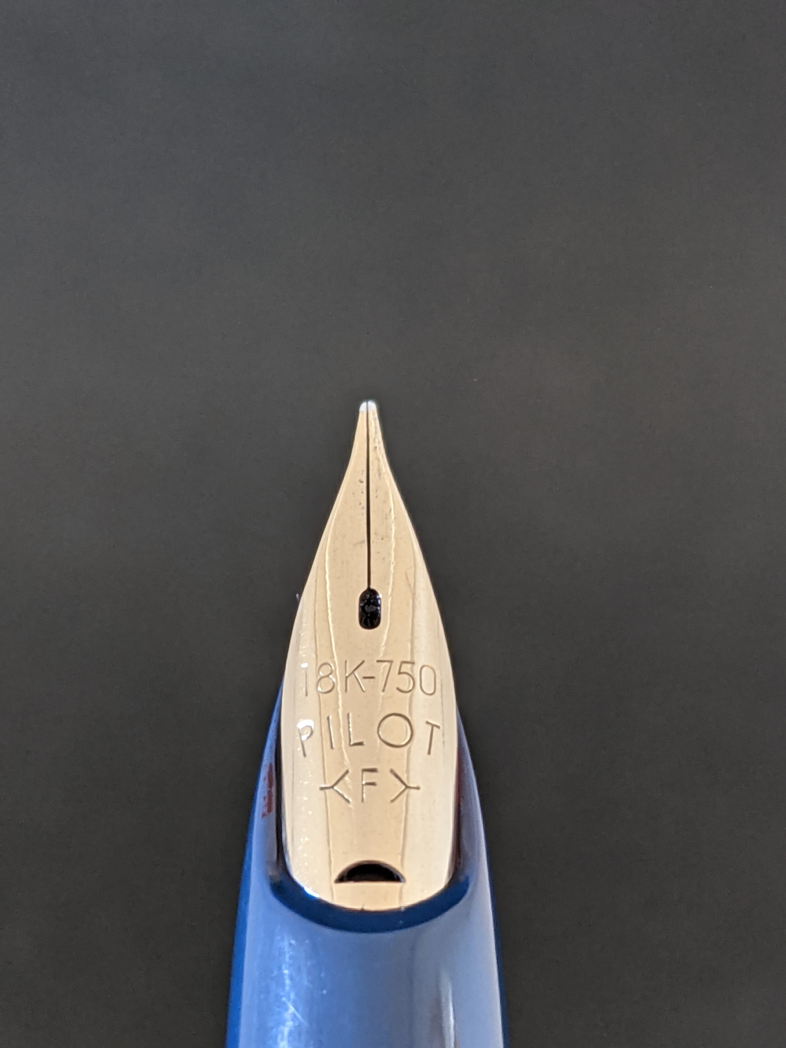 70s パイロット レディ 唐草模様 ブルーカバー PILOT （細字） 18K