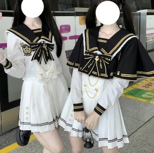 ゆめかわ♡選べる袖丈♪ケープ付きセーラー服 seifuku38 ゆめかわ♡選べる袖丈♪ケープ付きセーラー服 seifuku38