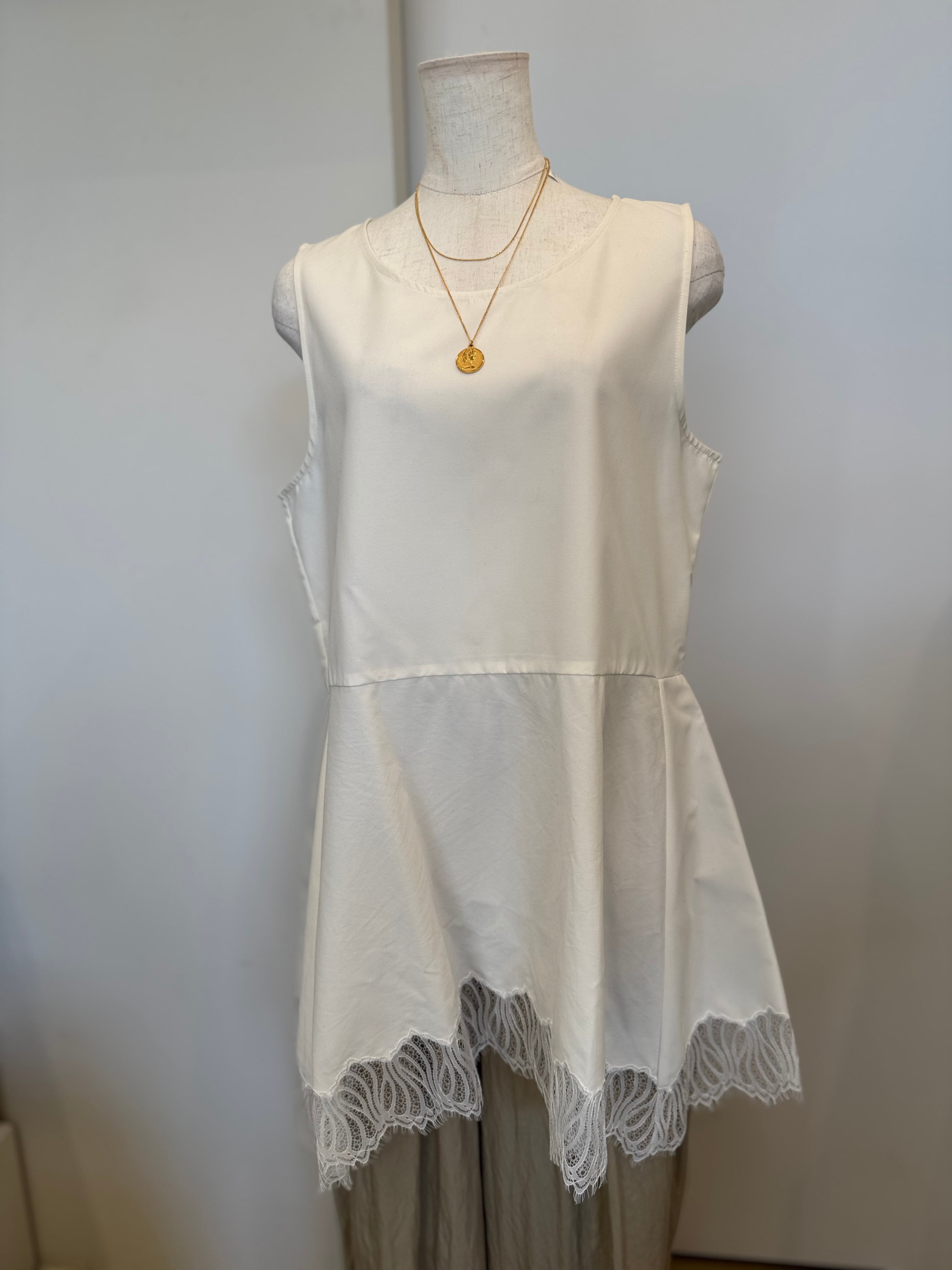 【CHIGNON】ヘムレースサテンタンク　1561-061