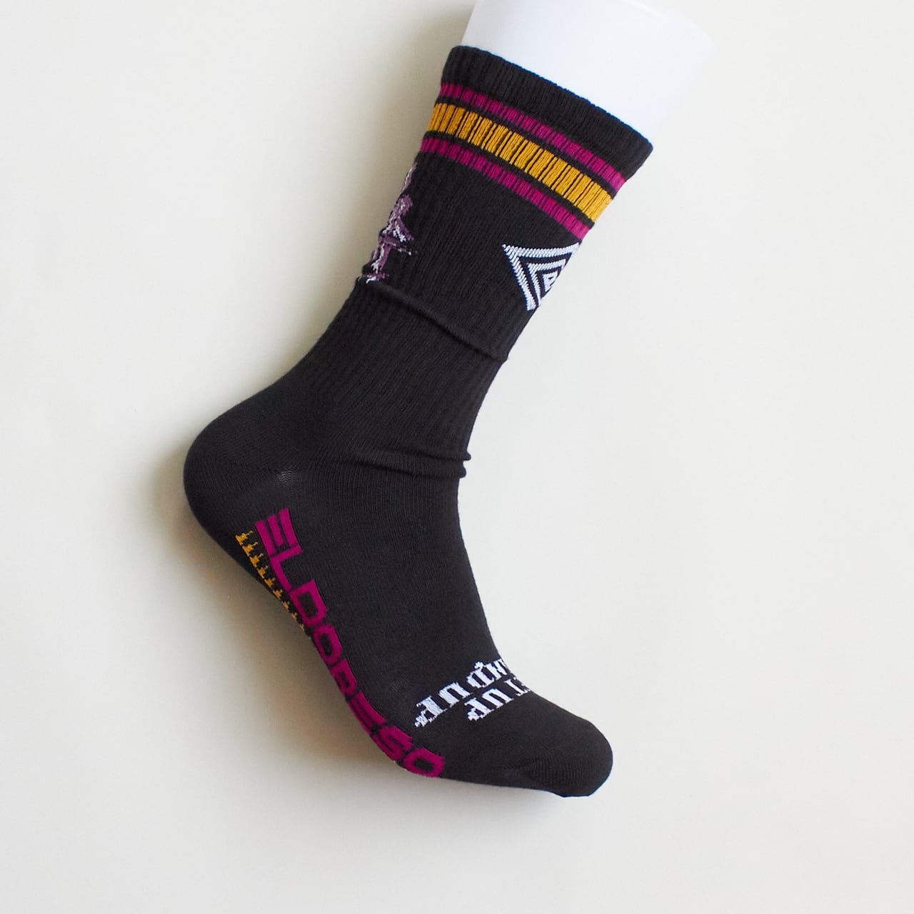 Ladies(23-24.5cm) ELDORESO（エルドレッソ）DYB Middle Socks (Black