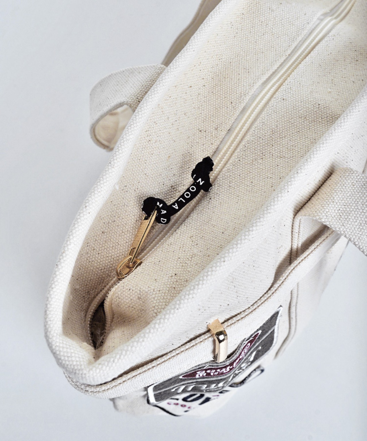 【直営限定ITEM】マルチワッペンターンロックトートバッグ TYPE-B (IVORY) CQ-48515H