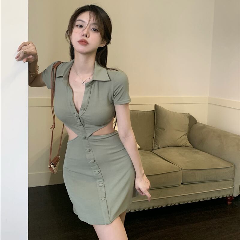 スカート サマースタイルウェストスリムドレス 夏物 ドラファッションホール88573951080