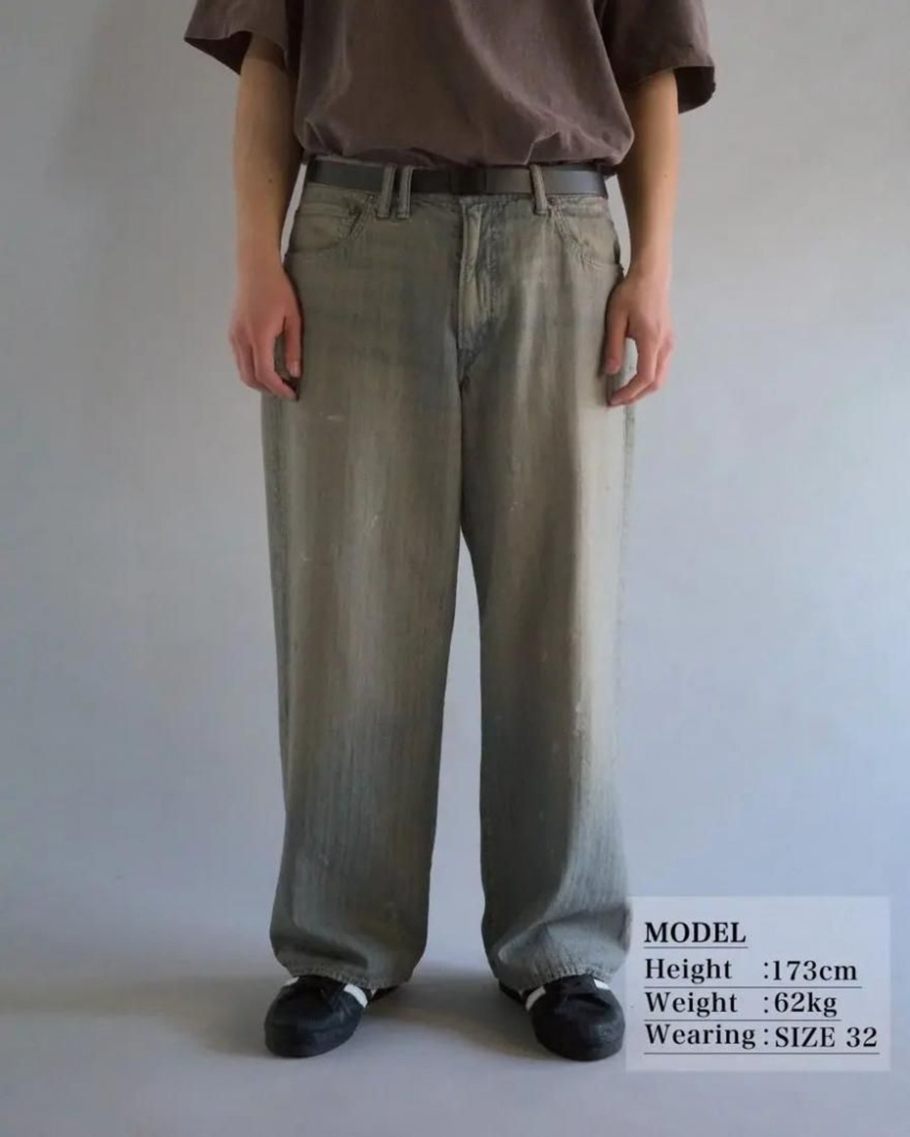 【ANACHRONORM】HERRINGBONE DENIM WIDE 5P PANTS