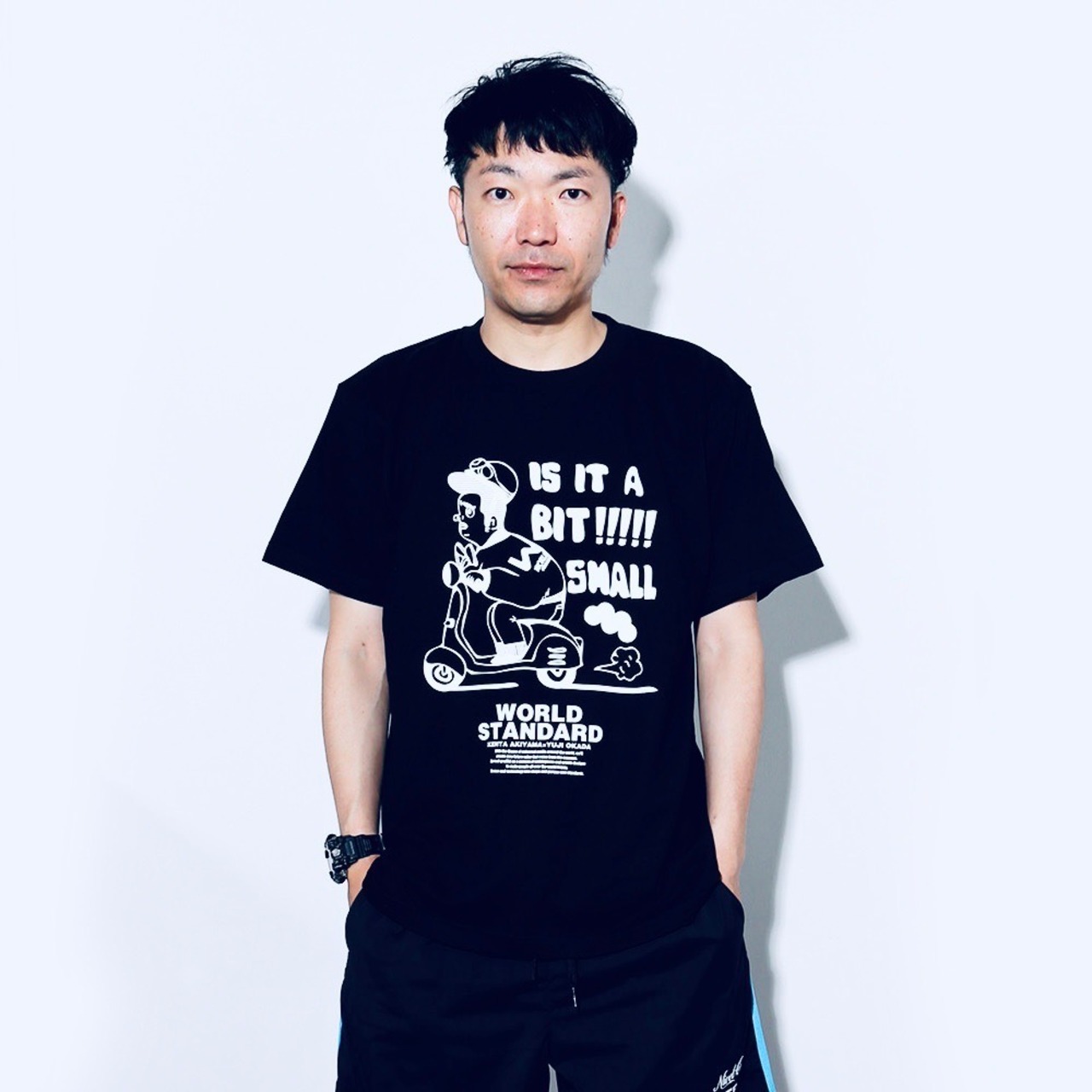 【数量限定】WORLD STANDARD×アキナ秋山コラボクルーネックプリントTシャツ/WSHT-105