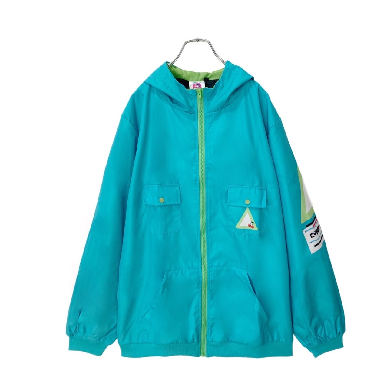 4POCKET CYBER EMERALD WINDBREAKER | cybercherry