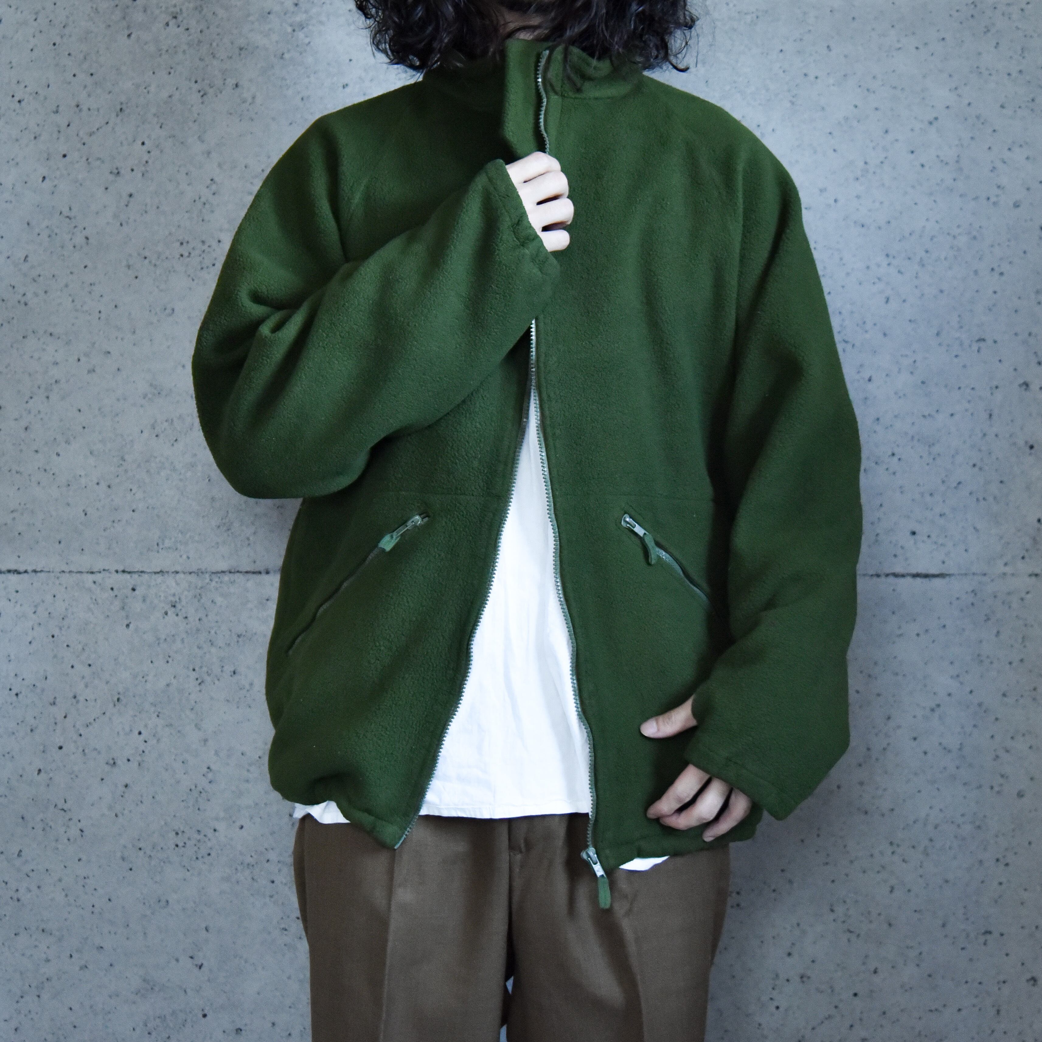 British Army Stand Collar Fleece Jacket イギリス軍 スタンドカラー