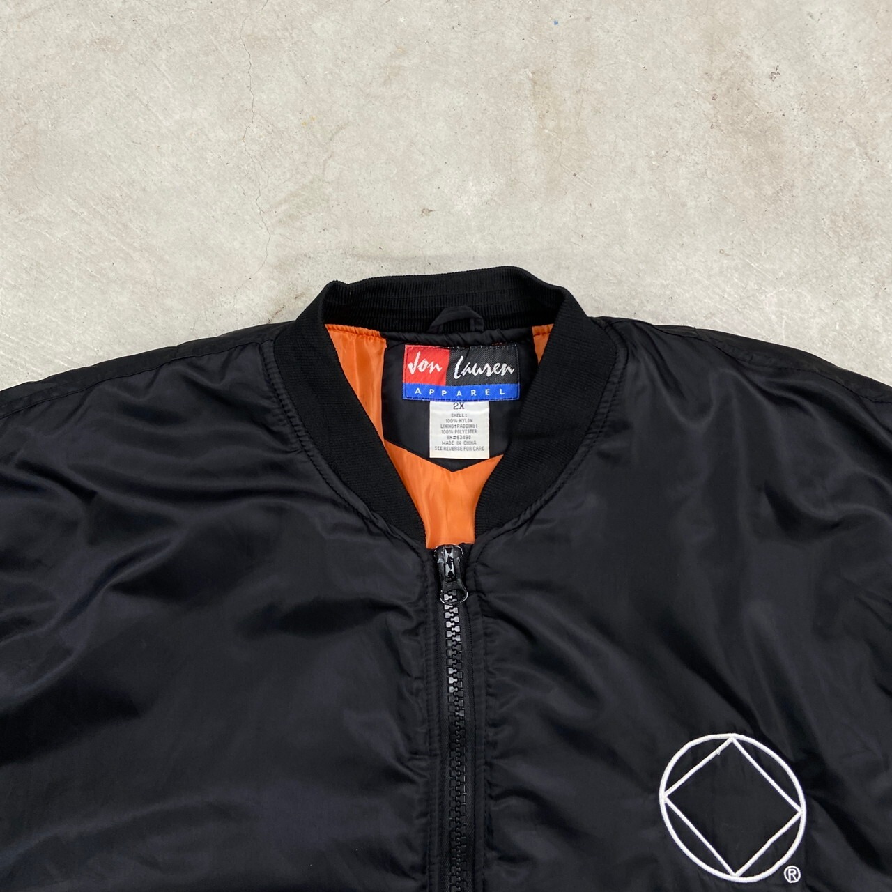 Jon Lauren MA-1タイプ ミリタリー フライトジャケット メンズ2XL 古着 