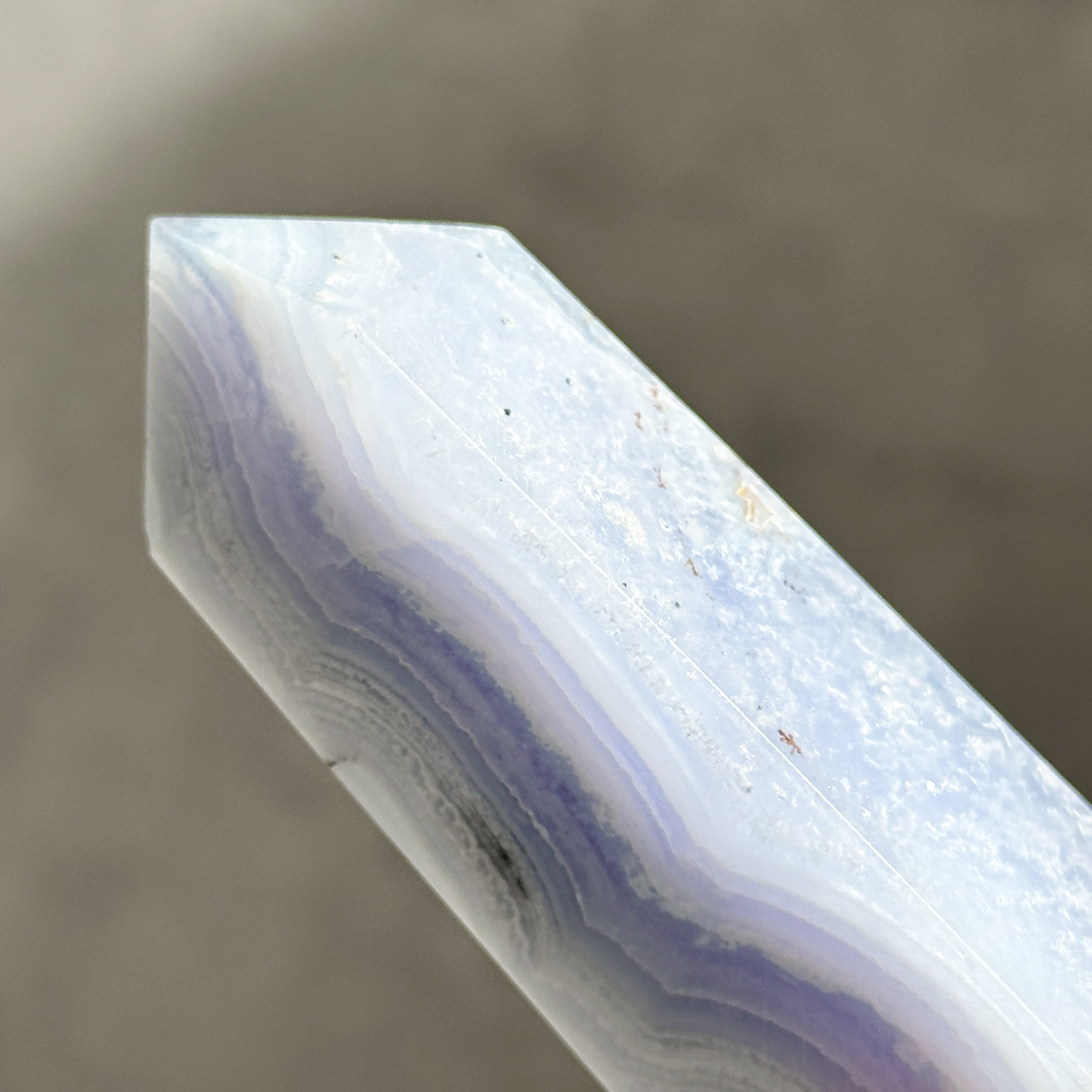 ブルーレースアゲート タワー01◇ Blue Lace Agate ◇天然石・鉱物