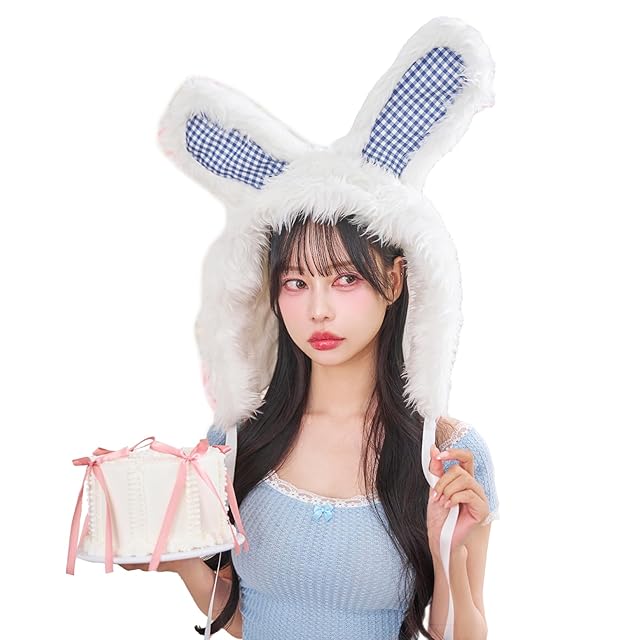未使用】ピンク テディバニー ギンガムファー malymoon マリームーン