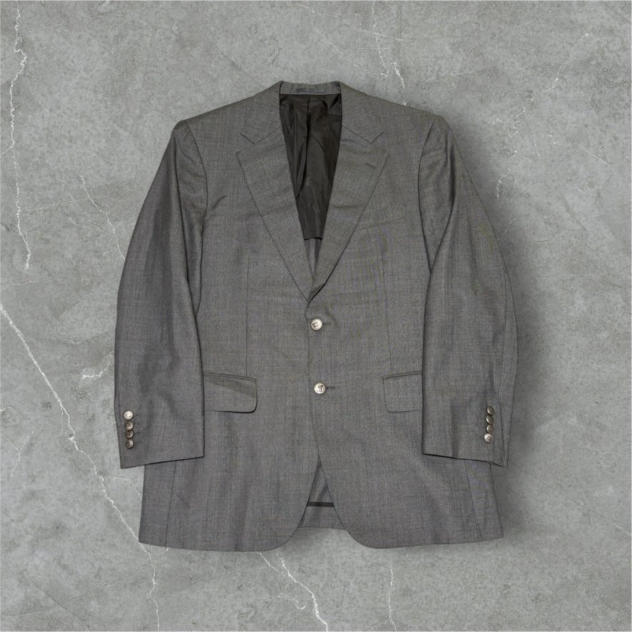 BURBERRY LONDON” Gray wool/silk design tailored jacket | 古着屋17