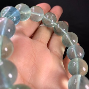 b128 ブルーグリーンフローライトブレスレット