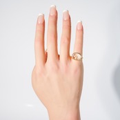 【9号-A】オーラクォーツ リング